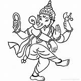 Ganesha Ganesh Coloring Noose Hindu Bal Bailando Rysunek Hatchet Silhouette Danse Taniec Vecteurs Darmowe Chaturthi Xcolorings Ganpati Ji Wektor 776px sketch template