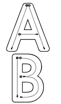 bilingual alphabet big letter tracing  la classe de mme caroline