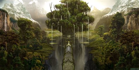 tree fantasy forest art