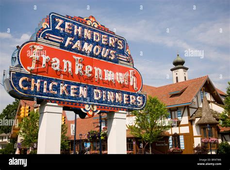 zehnders famous chicken dinners  frankenmuth michigan united states  america stock photo