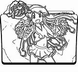 Coloring Squid Girl Wecoloringpage sketch template