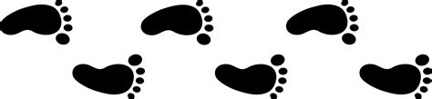 pictures  footprints clipartsco