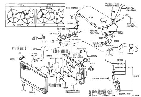 toyota corolla engine parts diagram