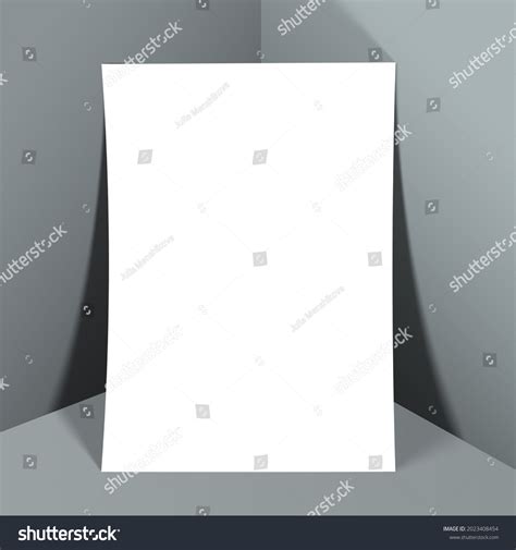 sheet template vertical mockup stock illustration