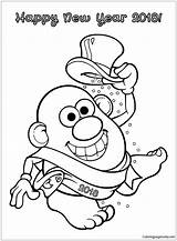 Potato Head Pages Mrs Coloring Year Online Holidays Color sketch template