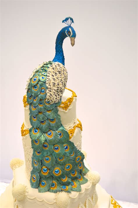 national bird of india sculpting a peacock in sugar paste
