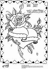Coloring Valentines Valentin Corazones Coloriages Getcolorings Besuchen Bbeautiful Martinchandra Ribbons sketch template