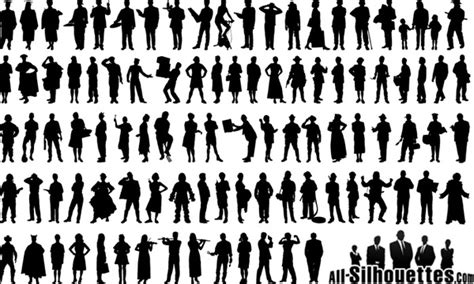 people silhouette free vector in adobe illustrator ai ai vector illustration graphic art