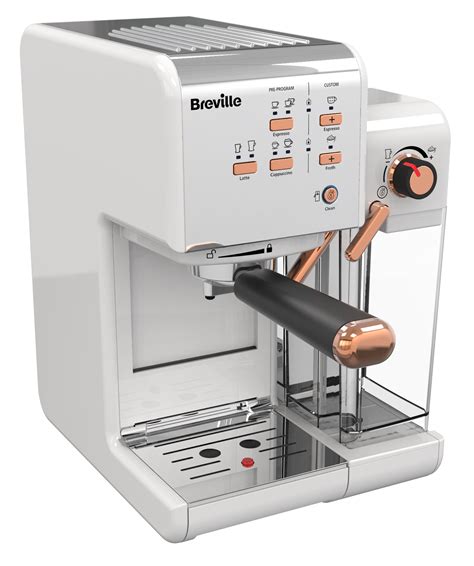 breville  touch coffeehouse white rose gold breville uk