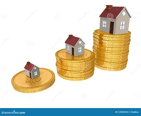 het concept van de hypotheek stock illustratie illustration  symbool accumulatie
