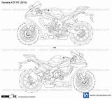 R1 Yamaha Yzf Templates Preview Template Motorcycles sketch template