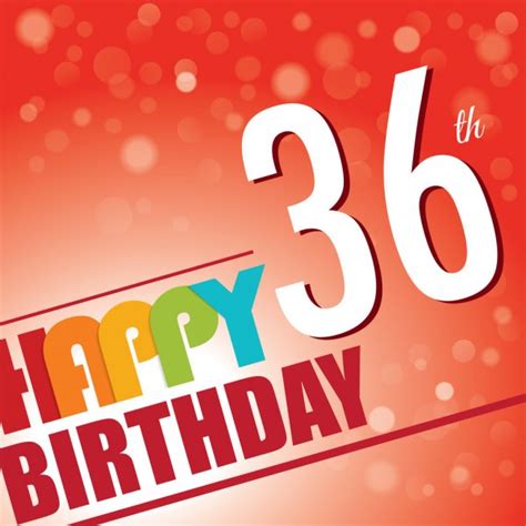 happy 36th birthday stock vectors royalty free happy 36th birthday illustrations depositphotos®