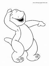 Barney Coloring Pages Cartoon Color Printable Sheets Character Sheet Kids Purple Print Characters Dinosaur Book Kidvision Found Cartoons sketch template