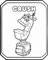Rusty Rivets Coloring Pages Crush Robot Getdrawings Printable sketch template