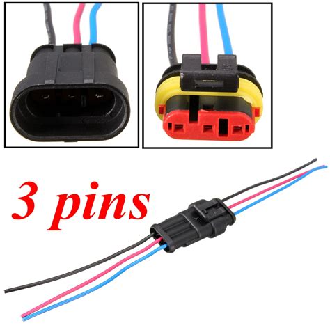 pin waterproof car motorcycles electrical connector plug wcm wire ebay