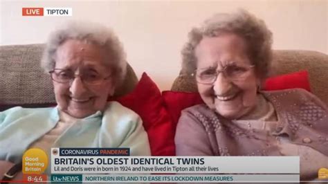 Britain’s Oldest Identical Twins Doris And Lil 95 Say