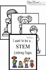Stem Coloring Pages Kids Printable Want Yearroundhomeschooling Homeschooling Homeschool Round Year Worksheets Themed Ll Inside Boy Find Girl Science sketch template