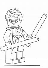 Lego Coloring Pages Nightwing Batman Heroes Super Printable Grayson Dick Kids Online Supercoloring Wolverine Print Color Hulk Powerful Tulamama Colorear sketch template