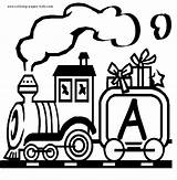 Coloring Pages Alphabet Educational Train Printable Trains Color Letter Sheet Kids Sheets Found Alphabeth sketch template