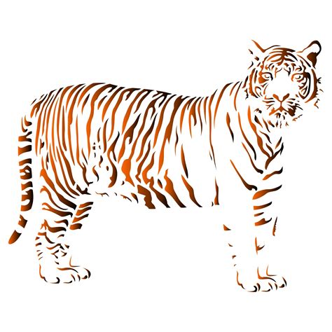 printable tiger stencil printable word searches