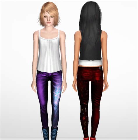 Dual Tone Skinny Jeans Teen ~ Nygirl Sims