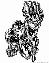 Man Comic Iron Coloring Book Pages Printable Color sketch template