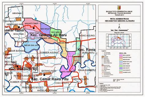 peta gedung aji  kabupaten tulang bawang provinsi lampung trisno