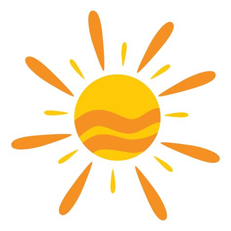dibujos animados icono de sol soles amarillos circulo brillante