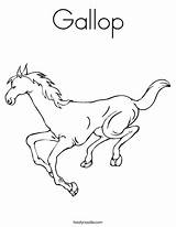 Gallop Coloring Horse Pages Galloping Template Print Cowgirl Running Outline Twistynoodle Printable Favorites Login Add Color Getcolorings Noodle Change sketch template