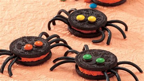 spooky spider cookies recipe tablespooncom