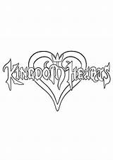 Hearts Kingdom Coloring Pages Disney Logo Heart Books sketch template