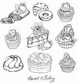 Bakery Coloring Pages Lovely раскраски Print Color Sweets все из категории sketch template