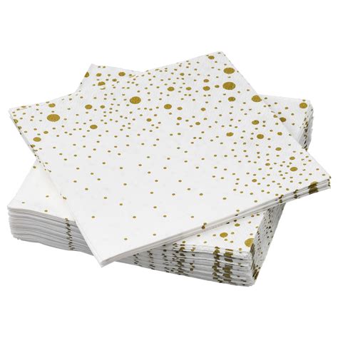 ikea vinterfest patterned whitegold color paper napkin paper napkins napkins ikea