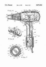 Patents Dryer Hair sketch template