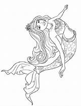 Meerjungfrau Ausmalbilder Sirena Colorir Sirenas Mermaids Familyfriendlywork Prinzessin sketch template