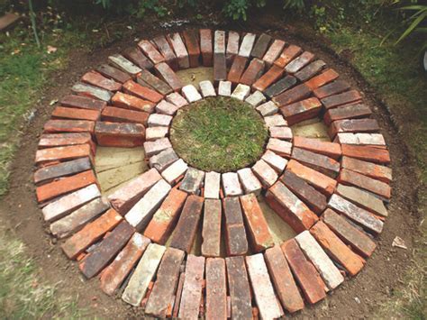 rustic brick planting circle garden answers garden answers