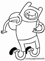 Adventure Time Coloring Pages Printable Finn Print Color Jake Para Aventura Fist Doing Power Hora Coloringpagesabc sketch template