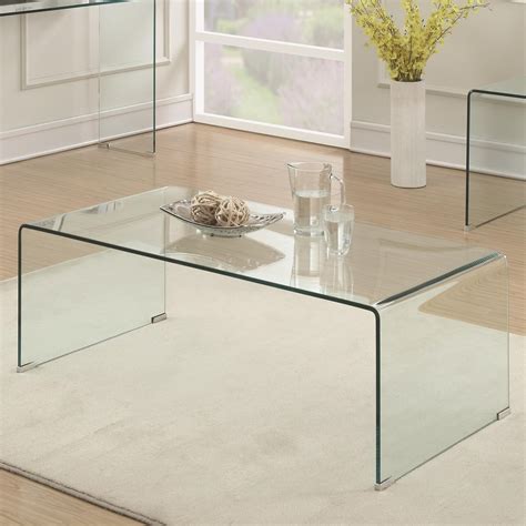 coaster   clear acrylic coffee table corner furniture