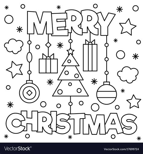 merry christmas coloring cards