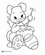 Easter Bunny Coloring Pages sketch template