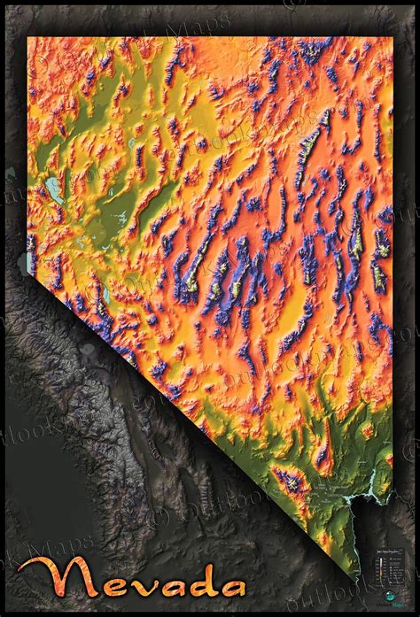 topographic map of nevada mapporn