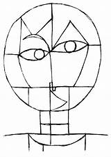 Klee Mondrian Maternelle Minimat Cours Picasso Senecio Croquis Kiezen sketch template