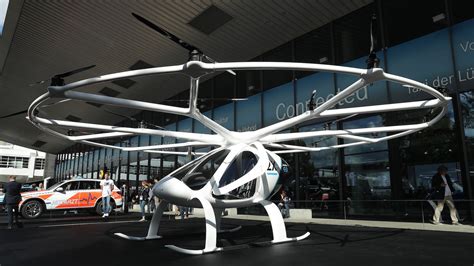 volocopter passenger drone successfully takes dubais crown prince   minute flight