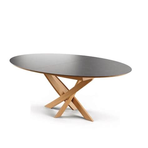 table extensible design ovale en ceramique de fabrication francaise elliptica salle  manger