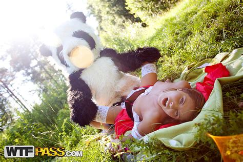 little red riding hood gets fucked by a big panda sex toy panda fuck