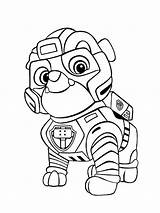 Rubble Canina Patrulha Paw Patrol Pups Coloring4free Mycoloring sketch template