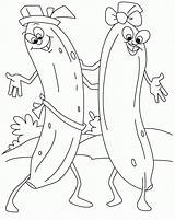 Banana Coloring Pages Dancing Kids Bananas Clipart Fruit Funny Comments Library sketch template