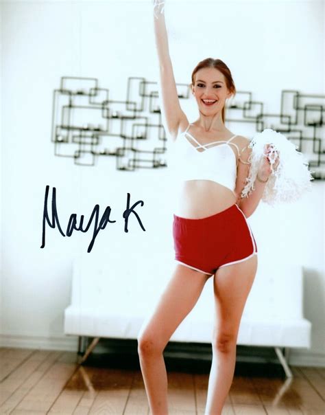 maya kendrick super sexy cute signed  photo adult model  proof