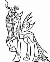 Coloring Pages Pony Little Queen Getdrawings Chrysalis sketch template