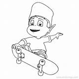 Skateboard Adiboo Playing Coloring Pages Xcolorings 1000px 65k Resolution Info Type  Size sketch template